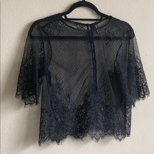 Black Lace Shirt